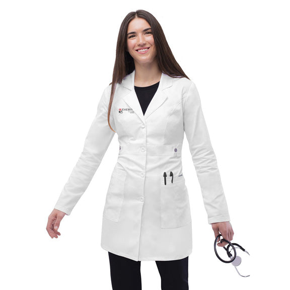 Womens 36 inch Tab Waisted Lab Coat