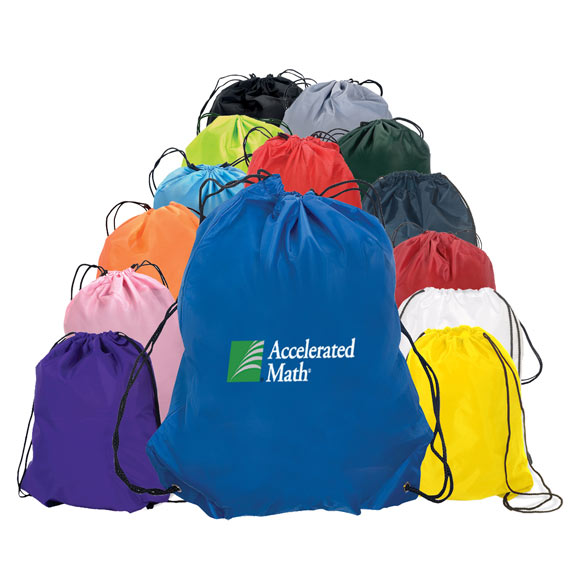 Nylon Drawstring Backpack Custom Promotional