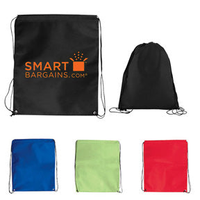 JUMBO NON-WOVEN DRAWSTRING CINCH-UP BACKPACK