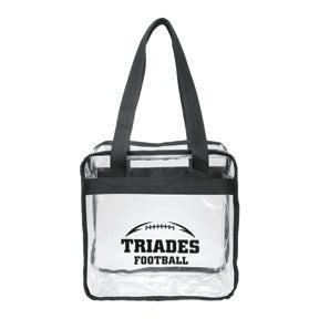 Game Day Clear Zippered Safety Tote