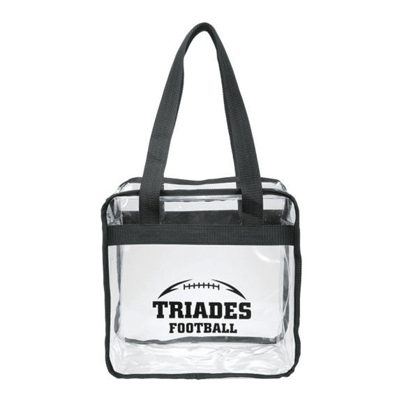 Game Day Clear Zippered Safety Tote