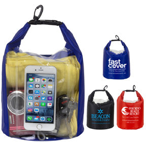 5.0 Liter Water Resistant Dry Bag With Clear Pocket Window