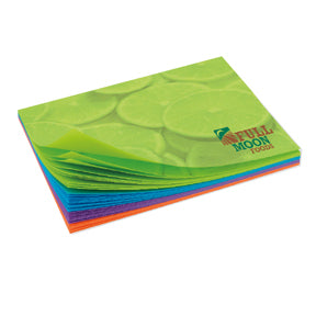 Bic 4x3 Adhesive Rainbow Colored Paper Notepad 50 Sheet