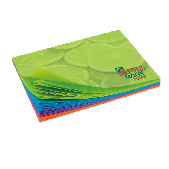 Bic 4x3 Adhesive Rainbow Colored Paper Notepad 50 Sheet