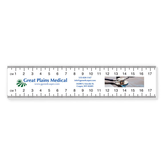 7inch x 1 1/2 inch- Triage Ruler- 25 sheet