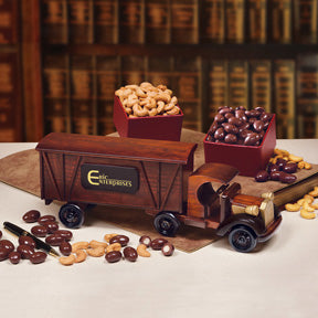 1920 Tractor-Trailer Truck filled w/ Chocolate Covered Almonds & Cashews