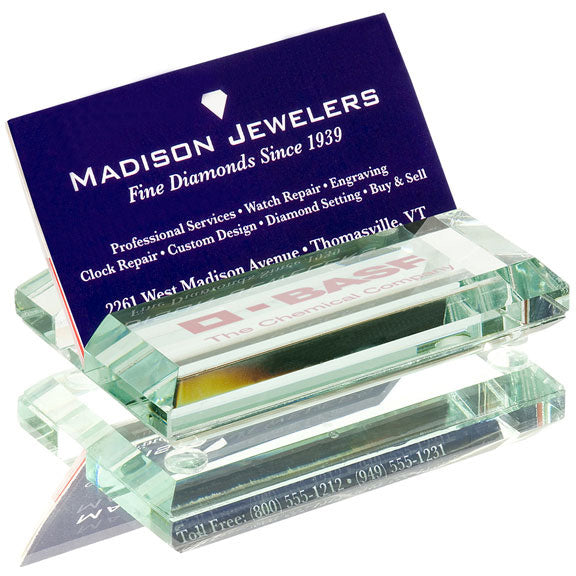 Atrium Glass Business Card Holder