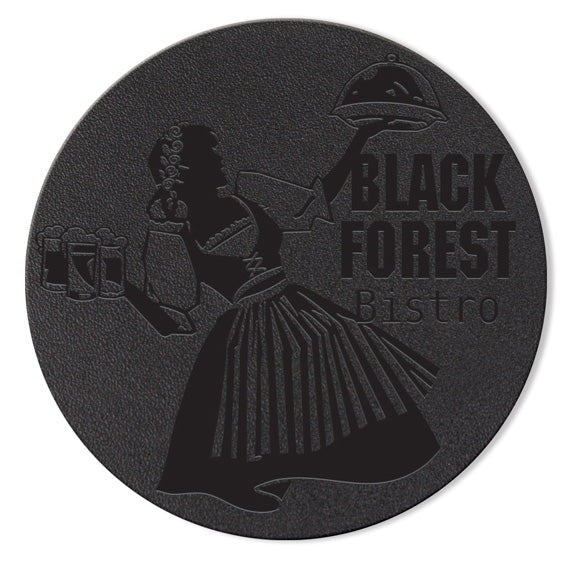 Black Leather Coaster