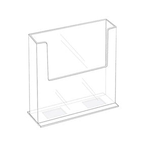 Clear Acrylic Brochure Holder for 7.5 inch wide literature