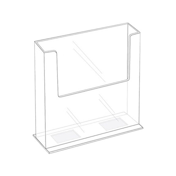 Clear Acrylic Brochure Holder for 7.5 inch wide literature