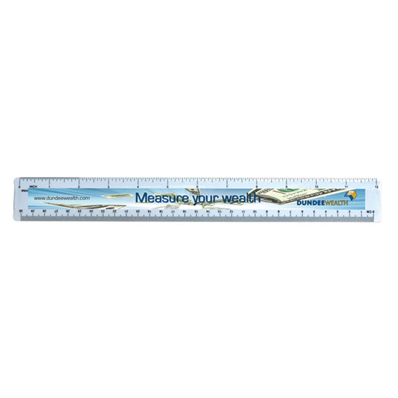 Full Color Standard 12 Inch Acrylic Ruler