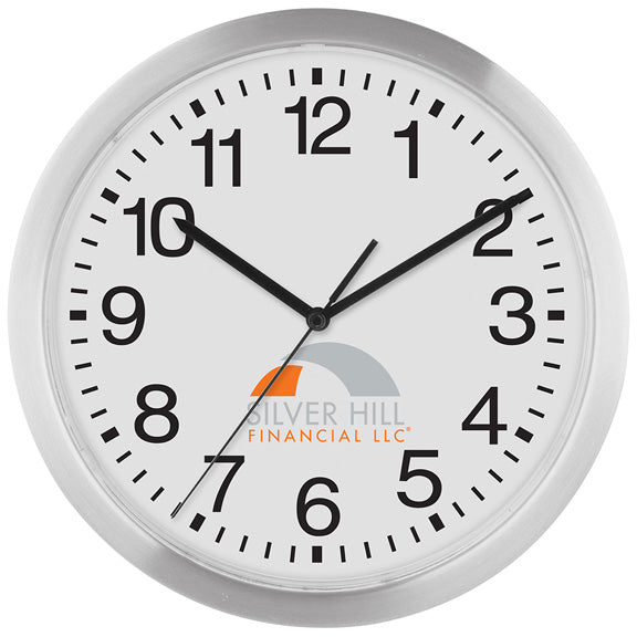 Slim Metal Wall Clock