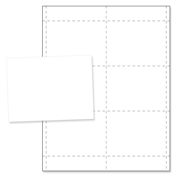 4 x 3 BLANK Paper Name Badge Insert