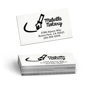 2 X 3.5 32PT Uncoated Black EDGE Business Cards