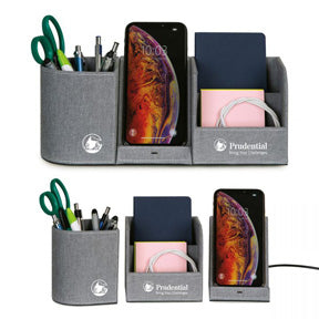 Truman Wireless Charging Desk Organizer