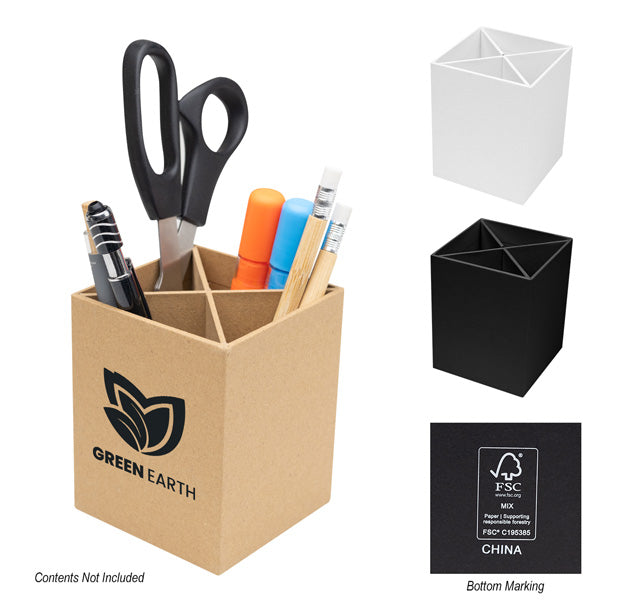 4 Compartment Pen and Pencil Cup