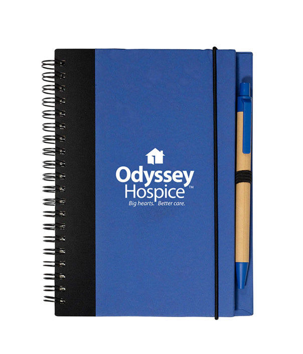 Contrast Paperboard Spiral Notebook  and Pen