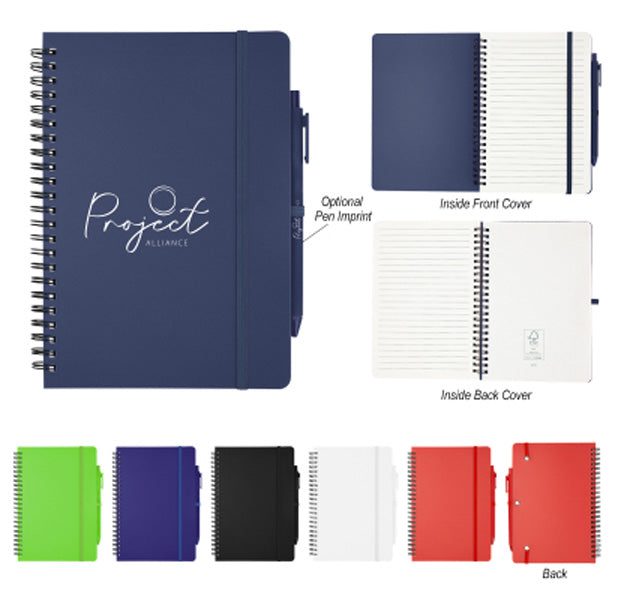 Repreve Recycled Spiral Notebook With Pen