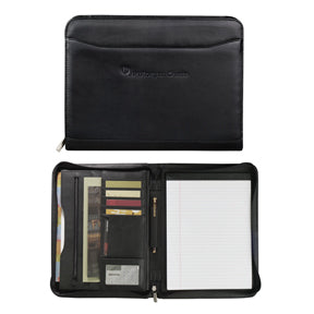 Millennium Leather Zippered Padfolio