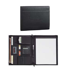 Palazzo Leather Zippered Padfolio