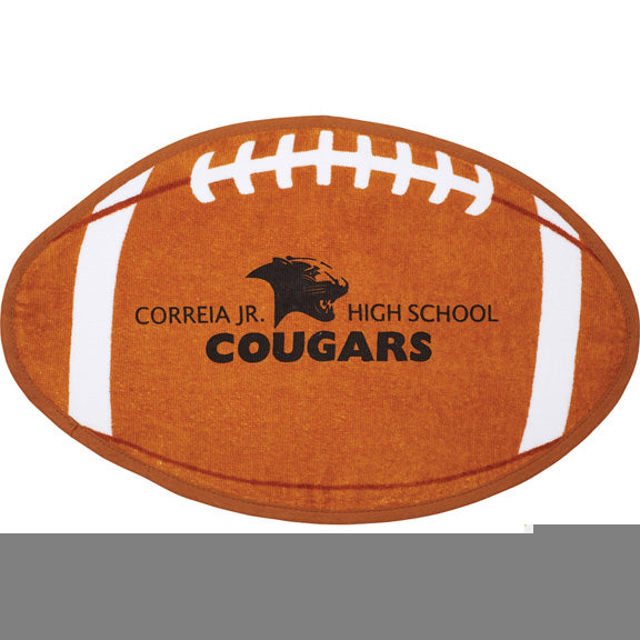 Football Shaped Stock Design Sport Towel