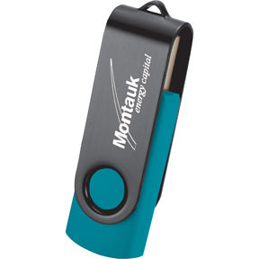 Rotate Black Clip Flash Drive 2GB