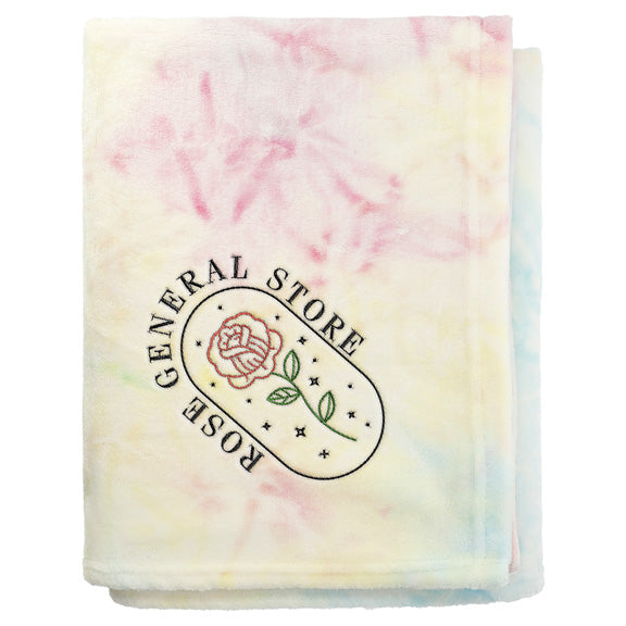 Tie Dye Flannel Fleece Blanket