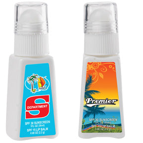 Suntan Lotion Lip Balm Chap Stick Combo