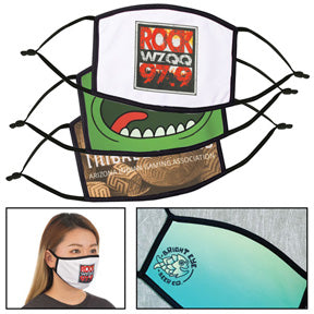 Full Color Reusable Cotton Face Mask w/Dye Sublimation