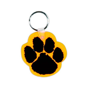 Paw Key Chain 1 7/8 X 2 inches