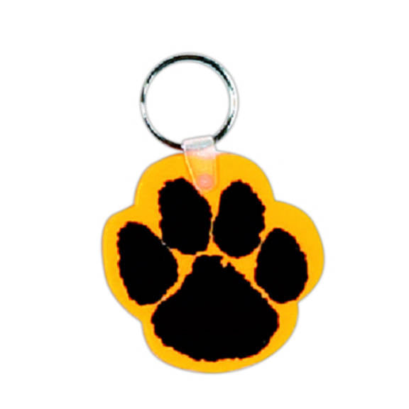 Paw Key Chain 1 7/8 X 2 inches