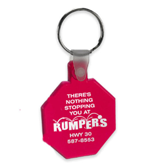 Stop Sign Soft Squeezeable KeyTag