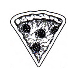 Pizza Slice Soft  Squeeze Key Tag