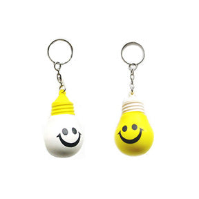 Light Bulb Stress Reliever Keychain