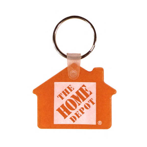 House shaped soft key chain