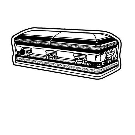 Casket Shaped Soft Key Tag