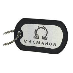 Aluminum Dog Tag With Black Trim