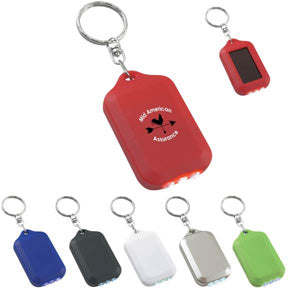 Solar Flashlight Key Chain