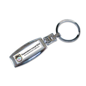 Full Color Dome chrome Key Ring