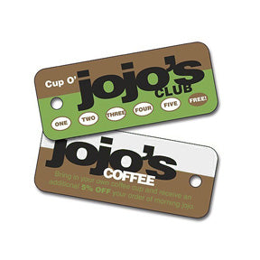Plastic Key Tag - 2 x 1 Laminated - 30 pt.