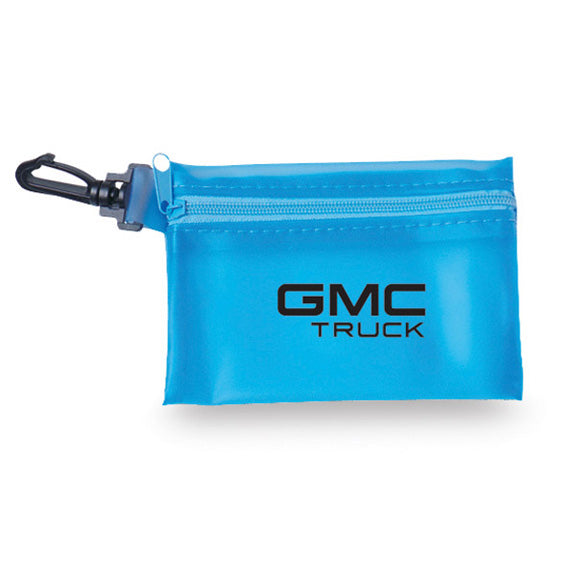 Zippered Pouch with Hook Clip