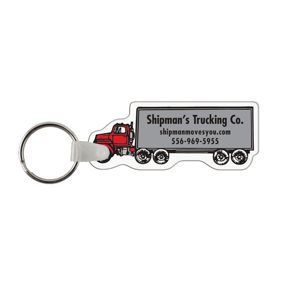 Semi Truck Key Tag