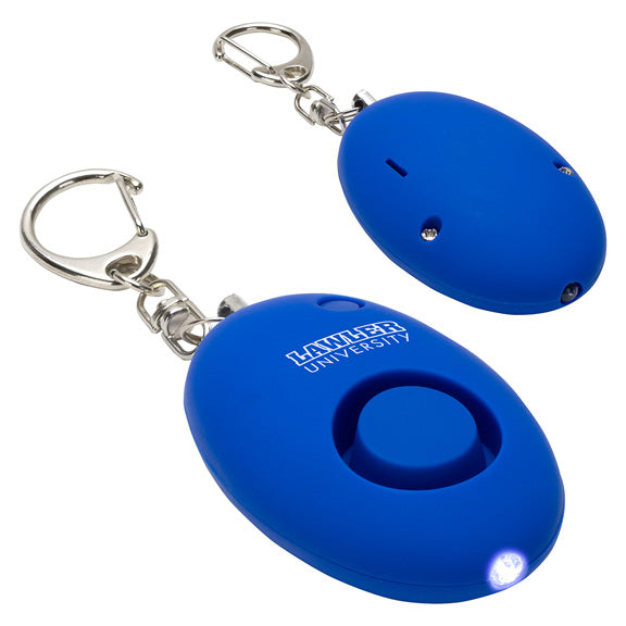 Soft Touch LED Light and Alarm Key Chain