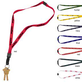 1/2 Inch Breakaway Lanyard with Keyring