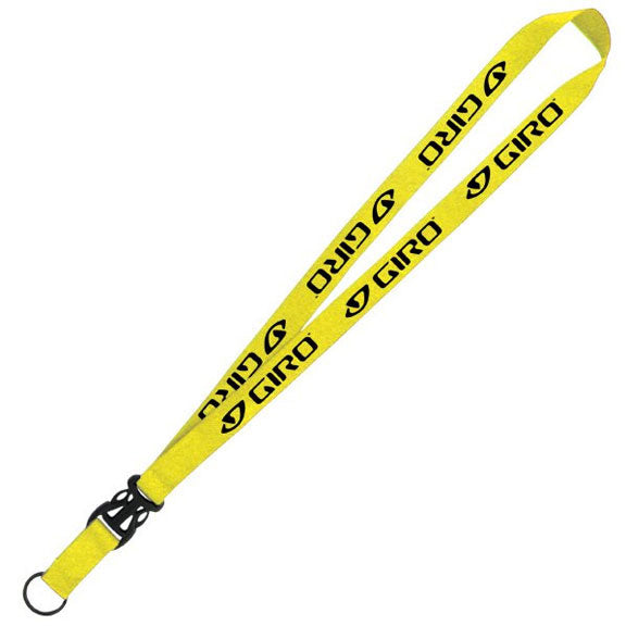 3/4 Screen-Printed Poly Lanyard W/Metal Split Ring and Slide Release