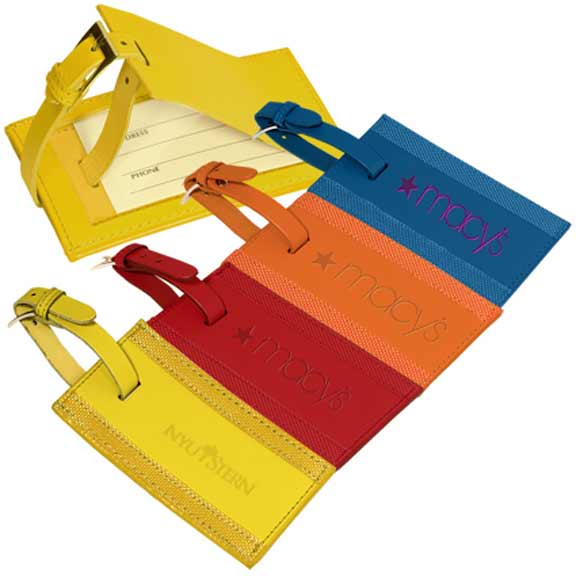 Leeman Majestic Leather Luggage Tag