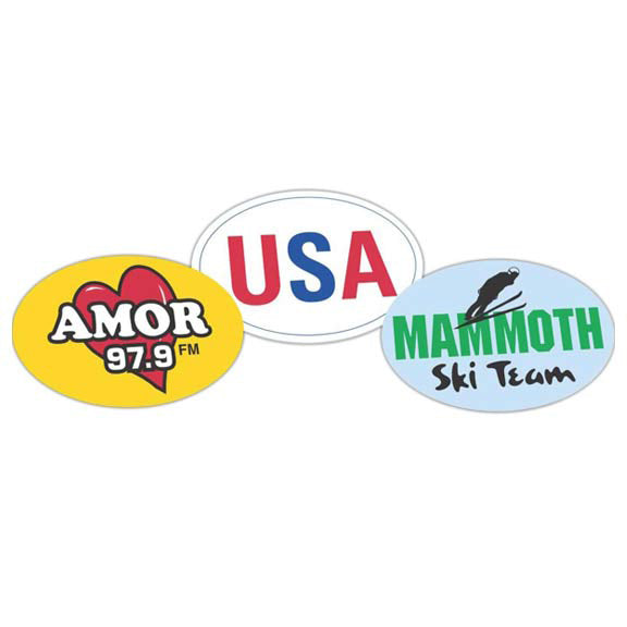 4 x 6 Oval Bumper Sticker – RushKing