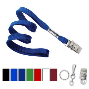 3/8 inch Flat Woven Nylon Lanyard