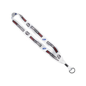 1 Inch Dye Sublimated Lanyard with Metal Crimp and Metal Split Ring