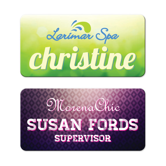 Full Color Rectangle Name Tag